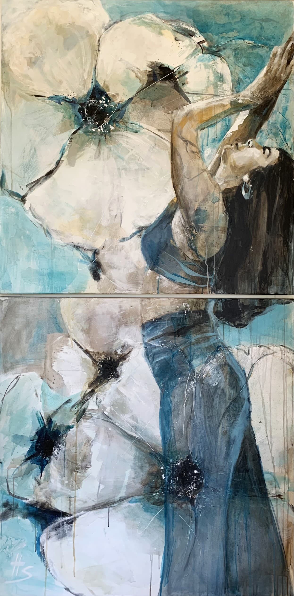 Kunstwerk von Heike Schümann zeigt eine tanzende Frau